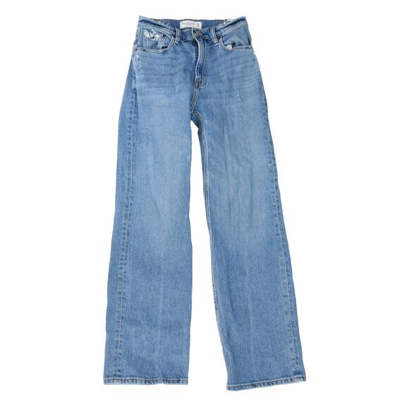 Abercrombie & Fitch Denim - Abercrombie & Fitch Jeans Womens Blue Denim 90s Relaxed High Rise  Sz 25/0 Short
